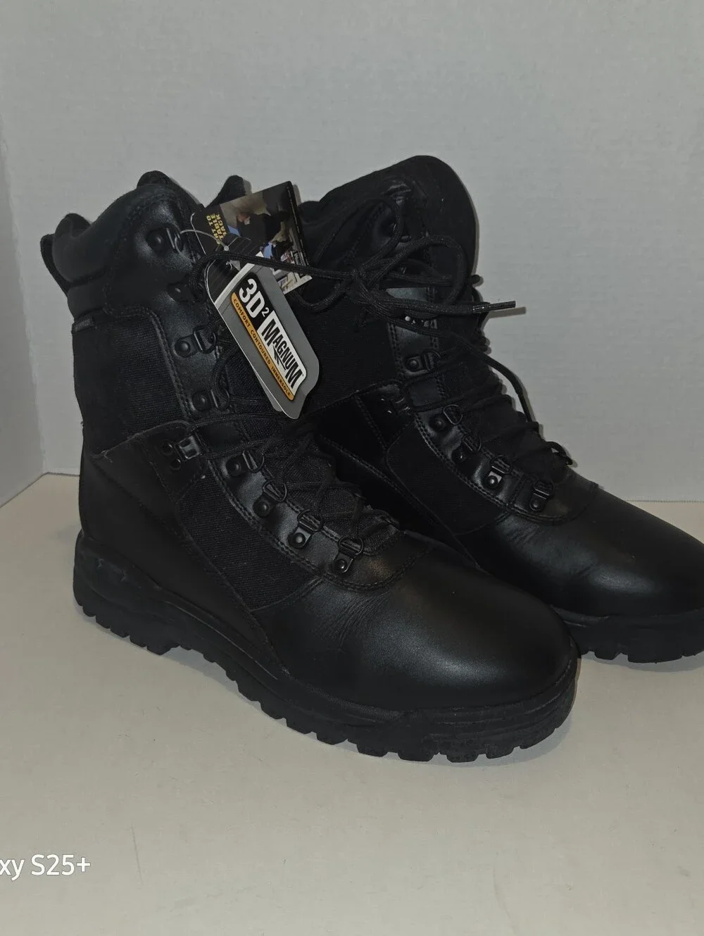 Magnum Storm Tactical Boots Black Leather Waterproof Mens 11.5 Wide NWT